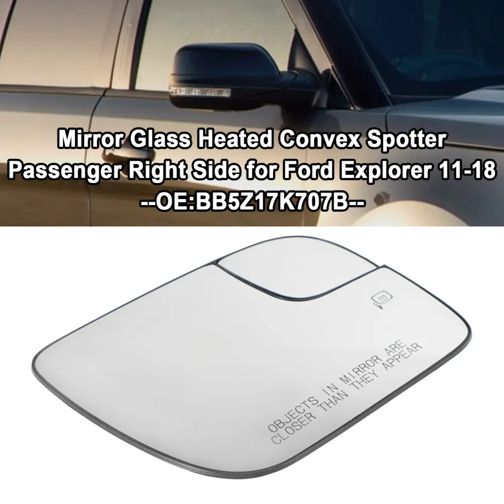 2011-2018 Ford Explorer Mirror Glass oppvarmet konveks spotter sjåfør venstre side