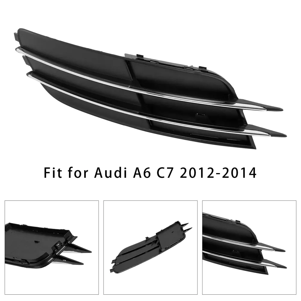 2012-2014 Audi A6 C7 Front venstre side støtfanger Gille tåke lys Grill 4G0807681