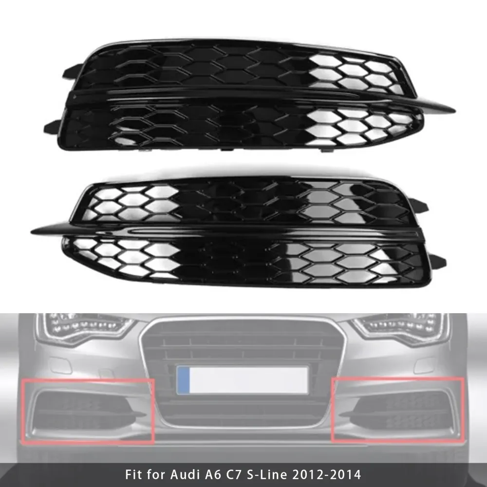2012-2014 Audi A6 C7 S-Line 2x bil foran støtfanger tåkelys griller