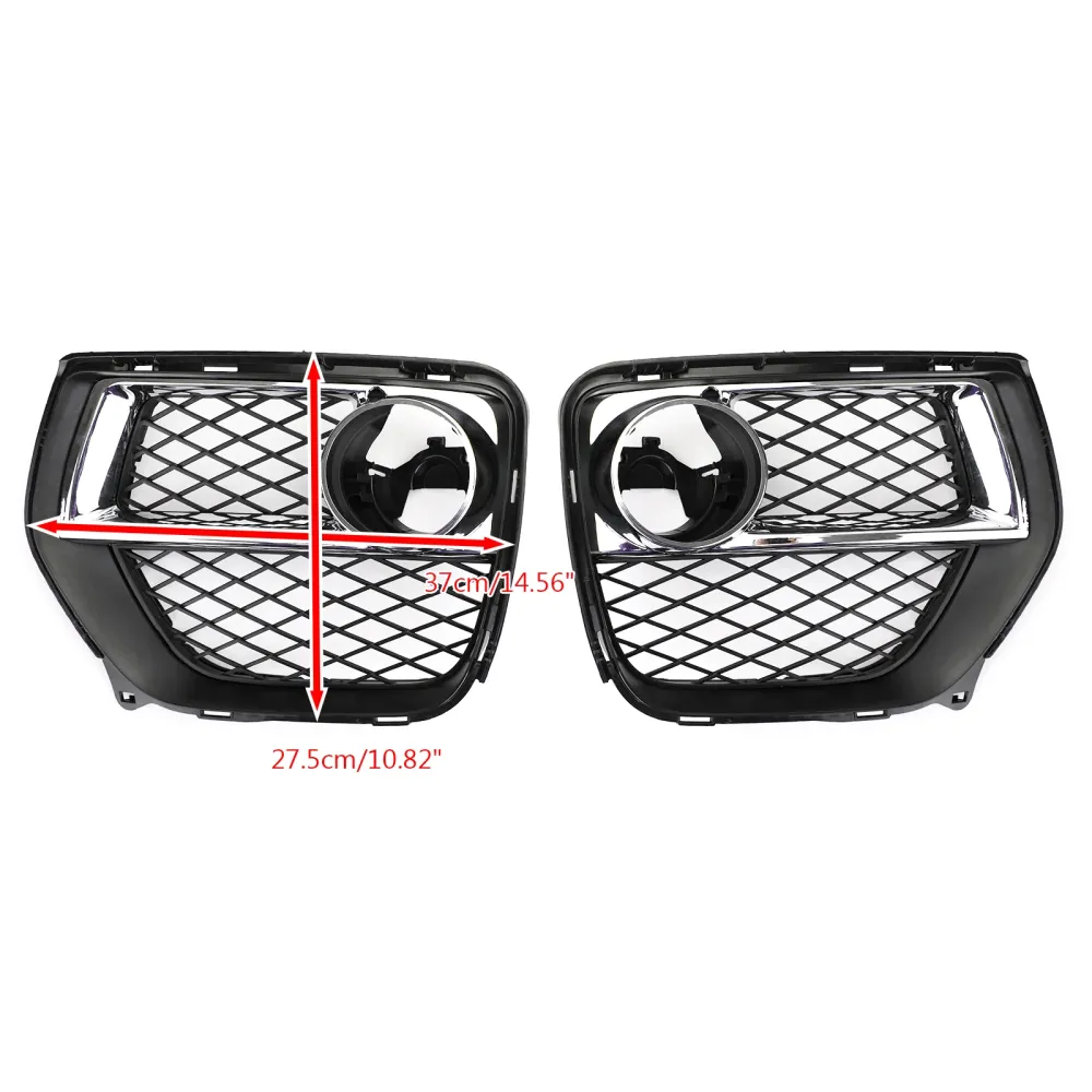 2012-2014 BMW X6 E71 2x Støtfanger foran lukket gitter tåkelysgrill venstre & Høyre 51117312605 51117312606 Generisk