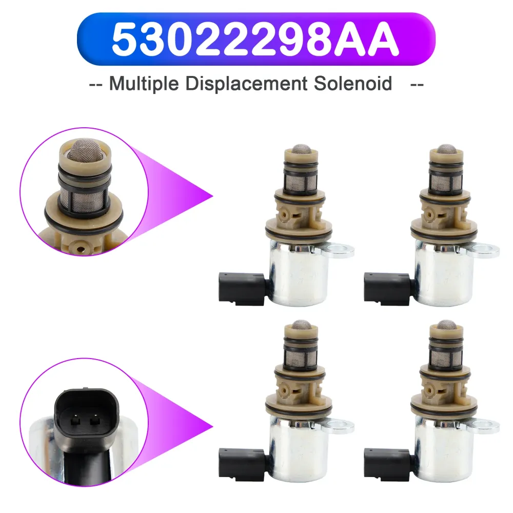 2012-2014 Chrysler 300 6.4L 6424CC 392Cu. . V8 GAS 4pcs Multiple Displacement Solenoid 53022298AA