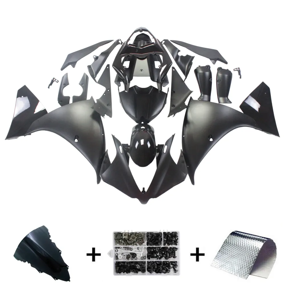 2012-2014 Yamaha YZF 1000 R1 Injeksjon Fairing Kit Bodywork Plastic ABS #122