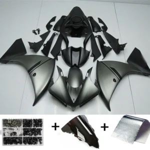 2012-2014 Yamaha YZF R1 Amotopart Fairing Gray Black Kit