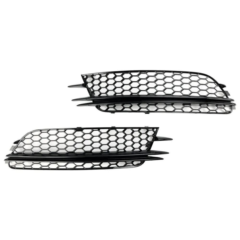 2012-2015 Audi A6 4G C7 2PCS Front Tog Light Cover Bezel Bumper Grille