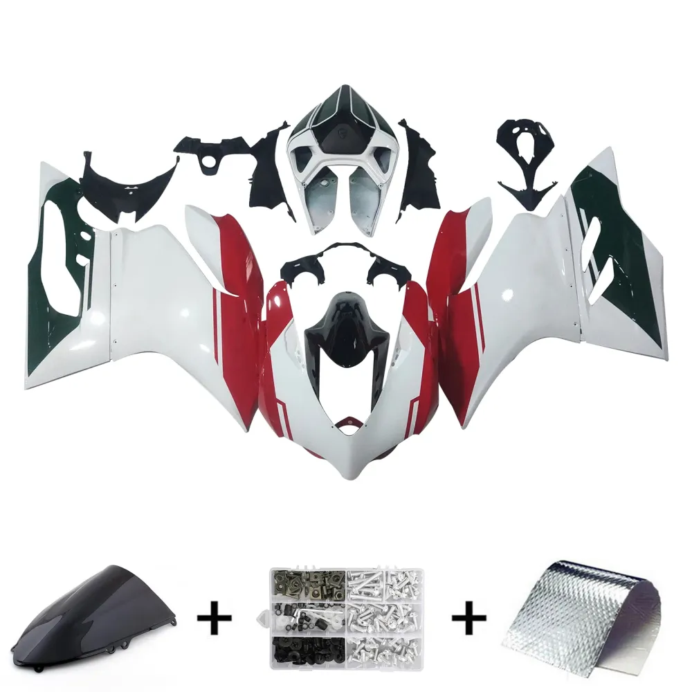 2012-2015 Ducati 1199 899 Injeksjon Fairing Kit Bodywork Plastic ABS#121