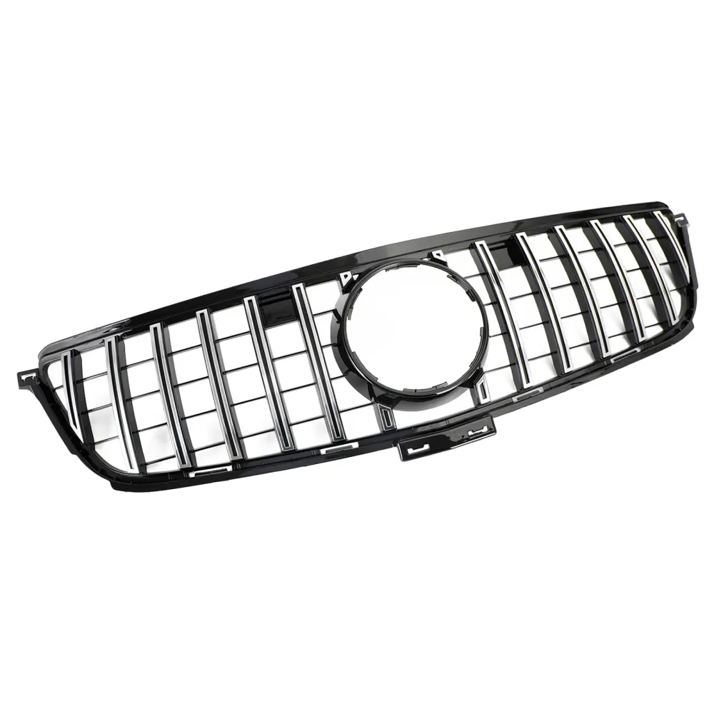 2012–2015 Mercedes-Benz W166 ML350 400 550 GTR-stil frontgrill krom svart