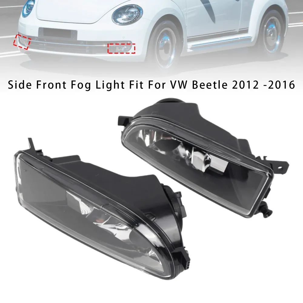 2012-2016 VW Beetle Pair Front støtfanger tåkelys med pærer 5C5941700A