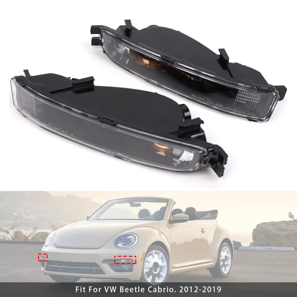 2012-2019 VW Beetle Pair Front støtfanger blinklys uten pærer 5C5953041A