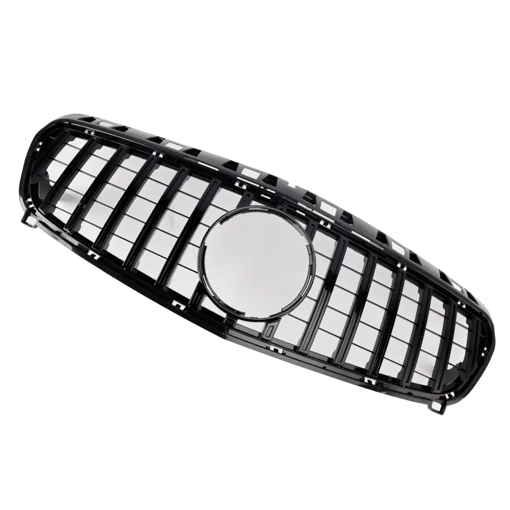 2013 2014 2015 Mercedes-Benz -KLASSE W176 Glanset svart støtfangergrill foran