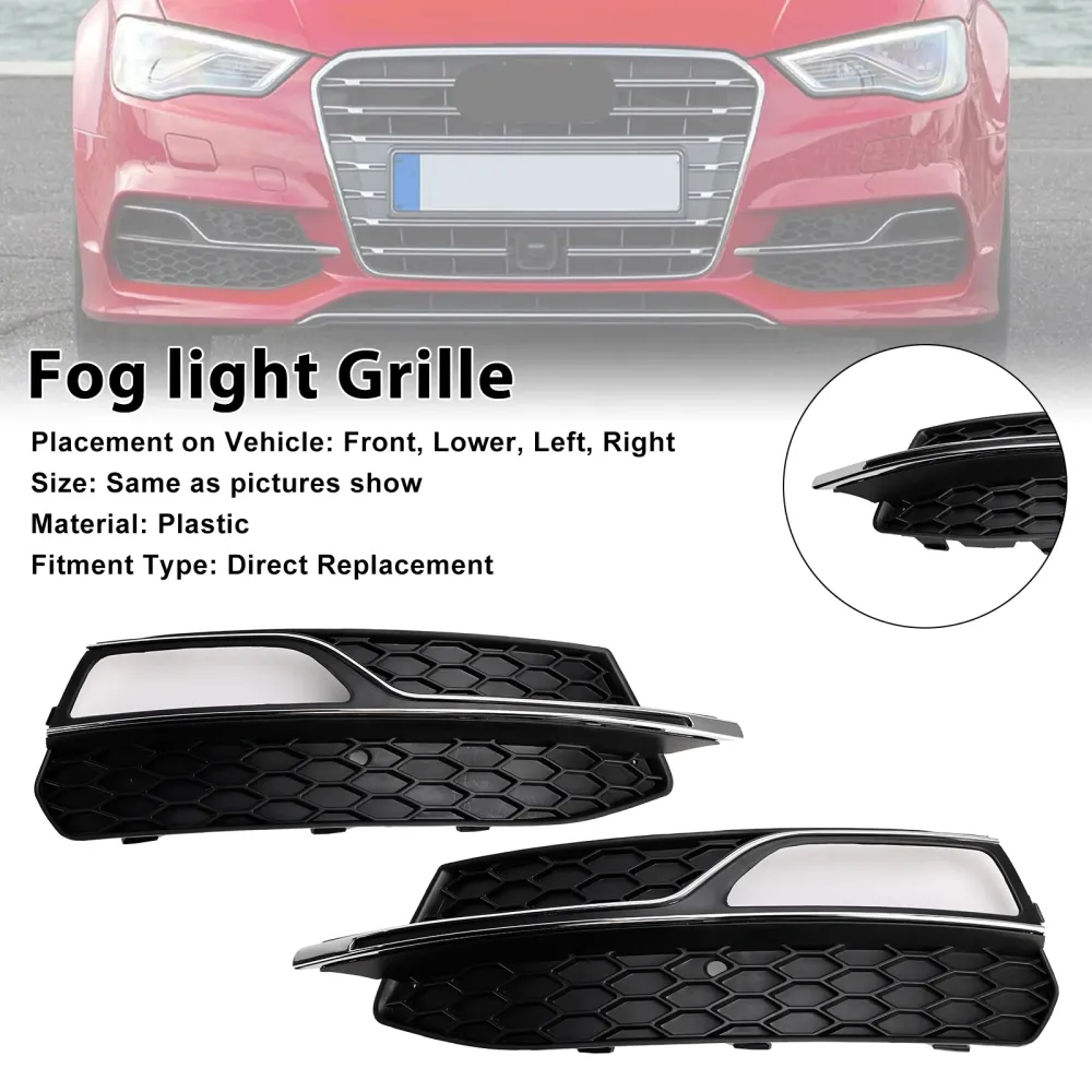 2013-2016 Audi A3 S-Line S3 Front Nedre støtfanger tåkelysdekselgitter