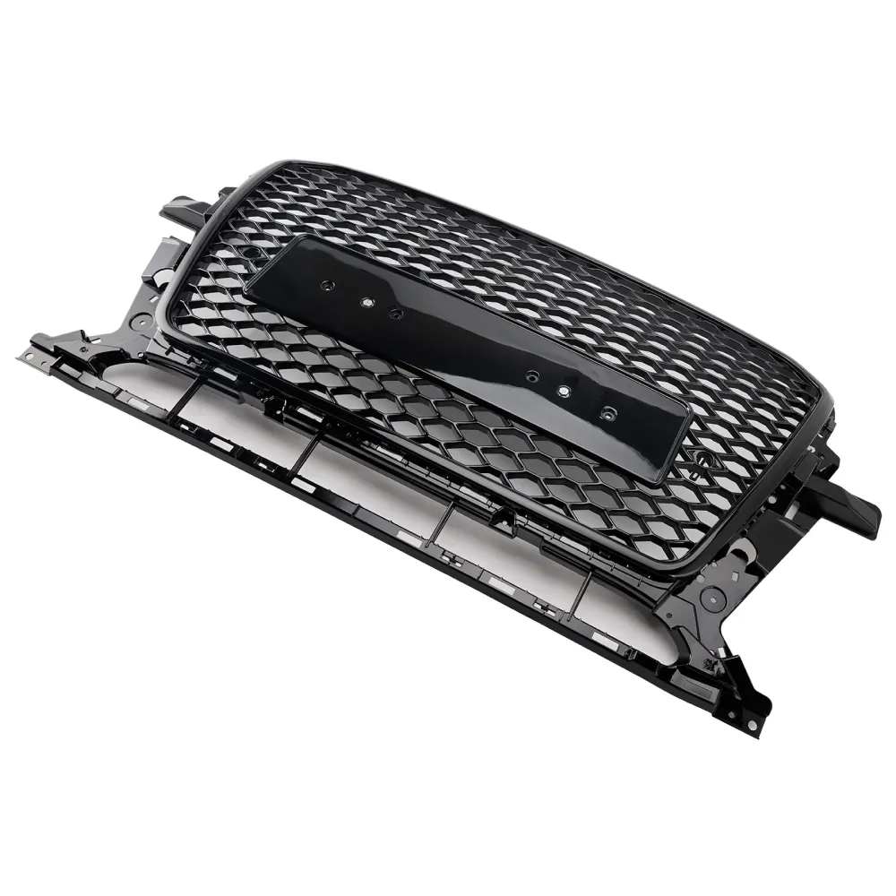 2013-2017 Audi Q5 SQ5 Gloss Black Front Honeycomb Bumper Grill Grill