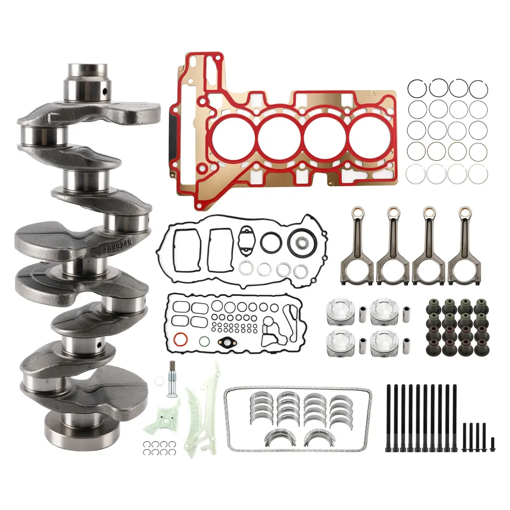 2013-2017 BMW X5 28ix (EUR) F15 N20 Overhaling om ombyggingssett veivaksel/conrods/stempelkit/pakning 11217640165