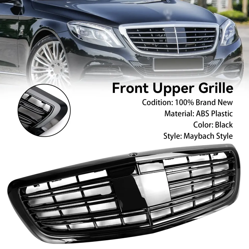 2014 2015 2016 2017 2018 2019 2020 S-klasse W222 S500 S550 S600 med ACC Mercedes-Benz frontgrill Grill