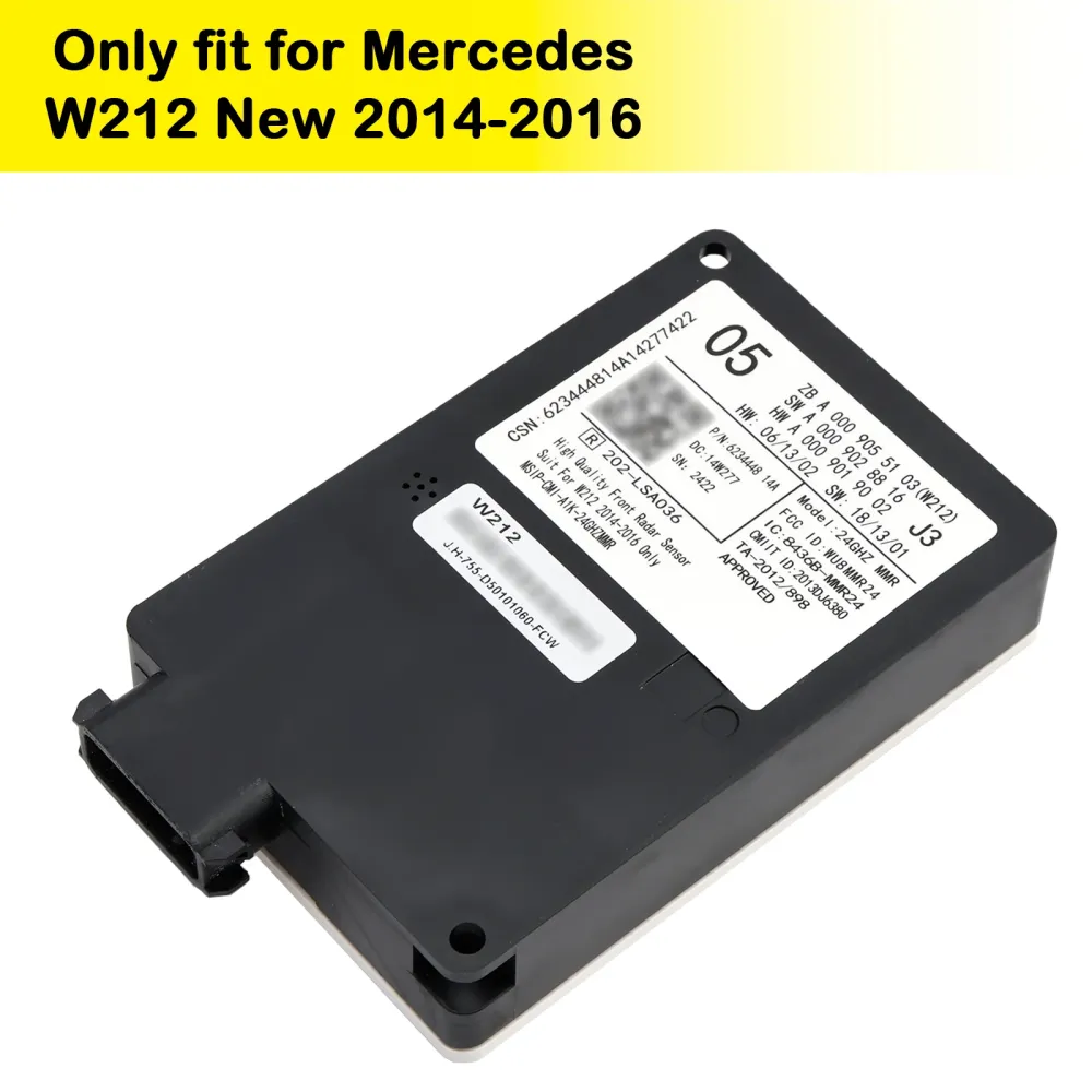 2014–2016 Mercedes W212 Kontrollenhet frontradarsensor A0009055103 A0009028816 A0009009102