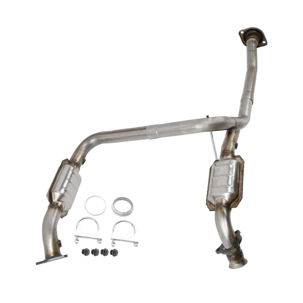 2015-2017 GMC Sierra 3500 HD 6.0L V8 Y Pipe Catalytic Converters