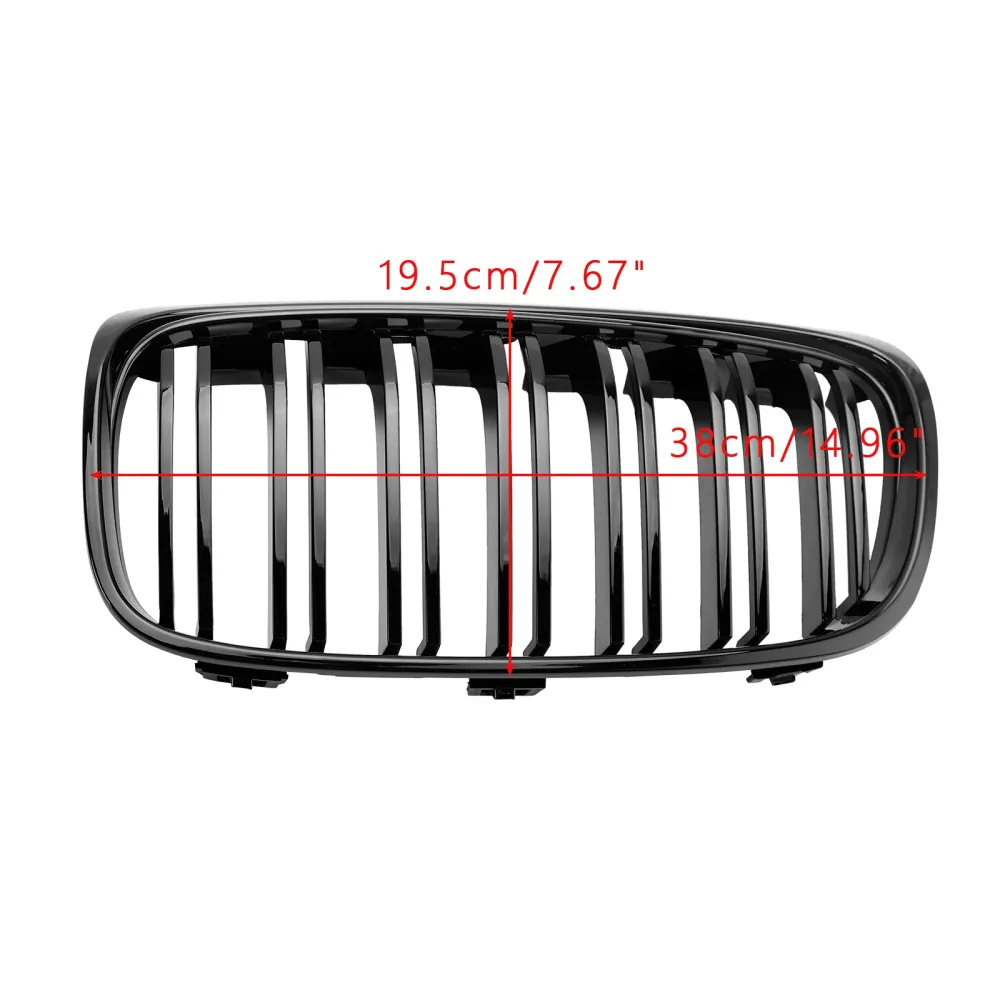 2015-2018 BMW 2-serie Gran Tourer F45 F46 Gloss Black Front Grill Grille