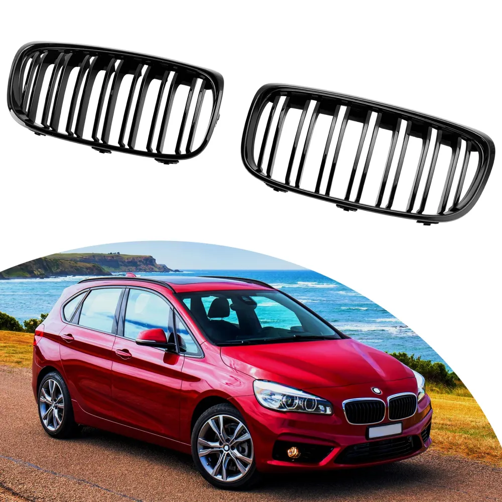 2015-2018 BMW 2-serie Gran Tourer F45 F46 Gloss Black Front Grill Grille