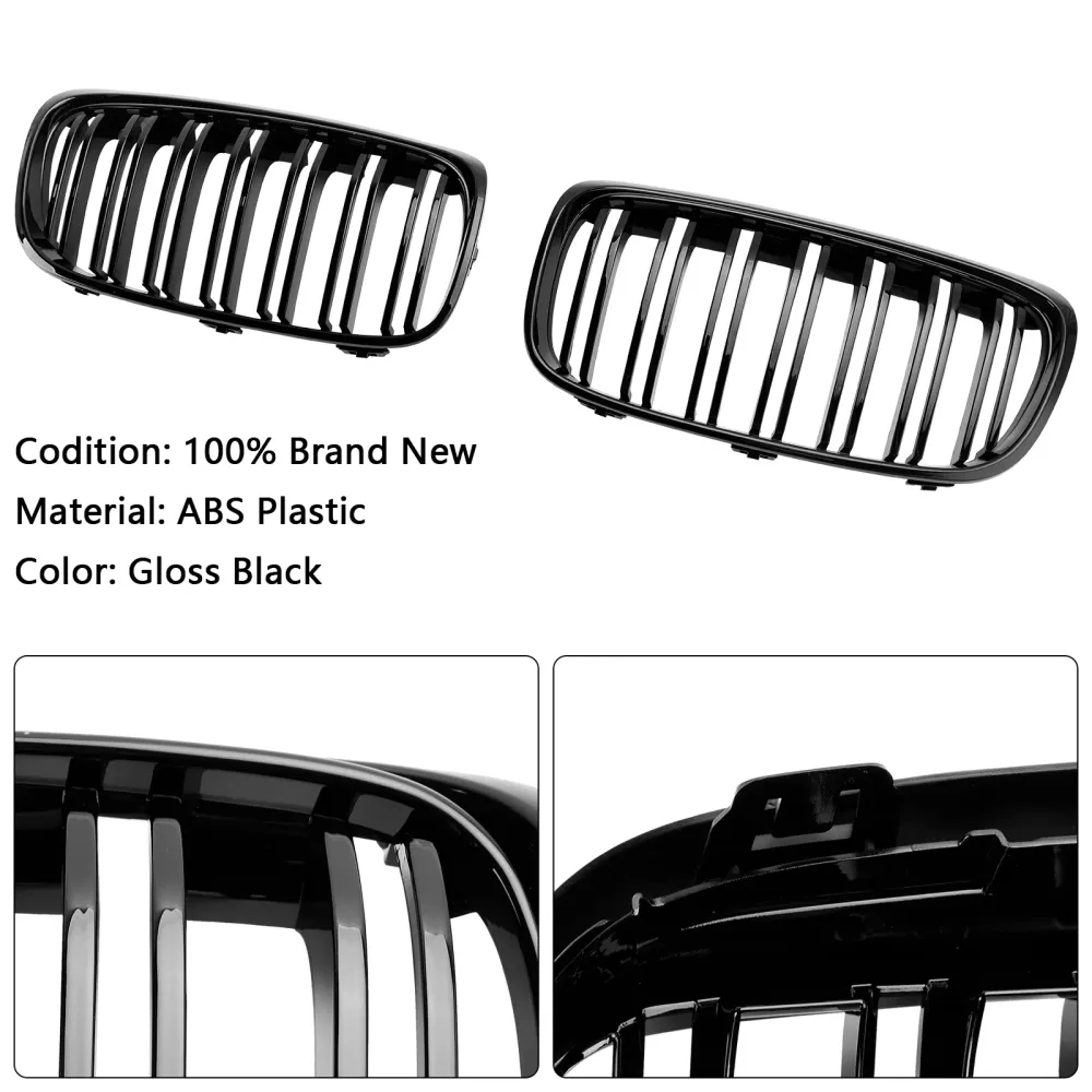 2015-2018 BMW 2-serie Gran Tourer F45 F46 Gloss Black Front Grill Grille