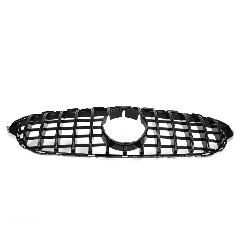 2015–2018 Mercedes-Benz C-klasse W205 C200 C250 C300 C350 (modeller uten kamera) GTR-stil støtfangergrill foran Grill Gene...