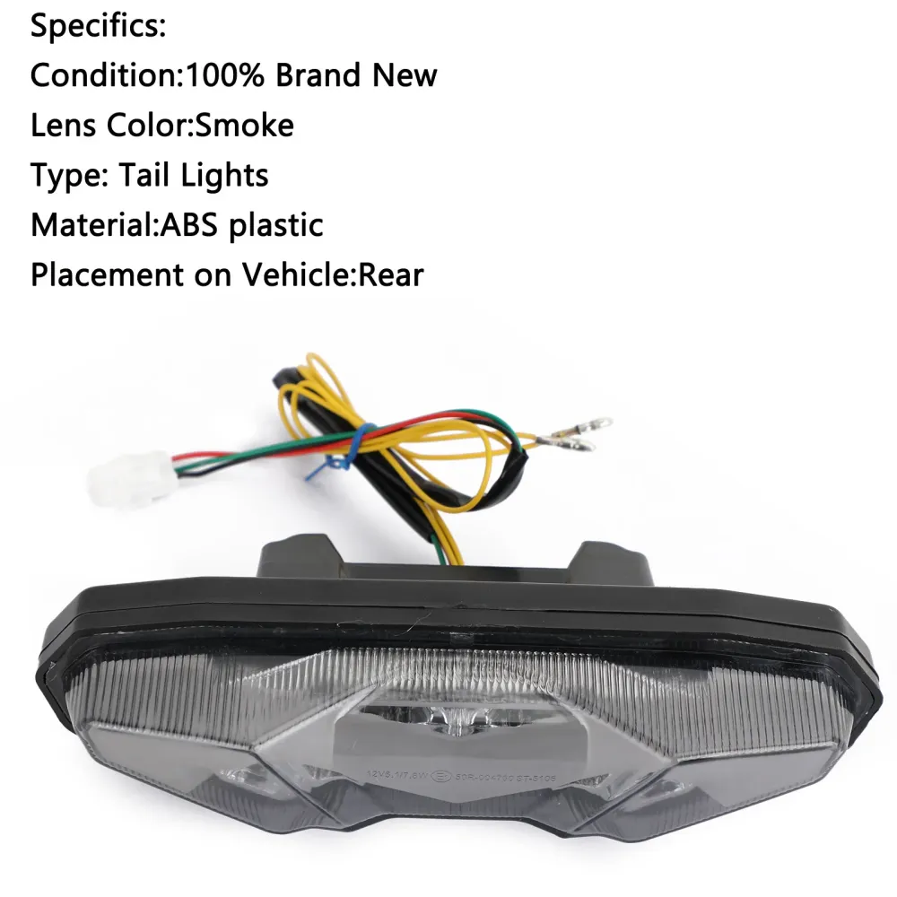 2015-2018 Yamaha FJ09 MT-09 Tracer Tracer 900 Moto LED Brems Running Tail Light Smoke Generic