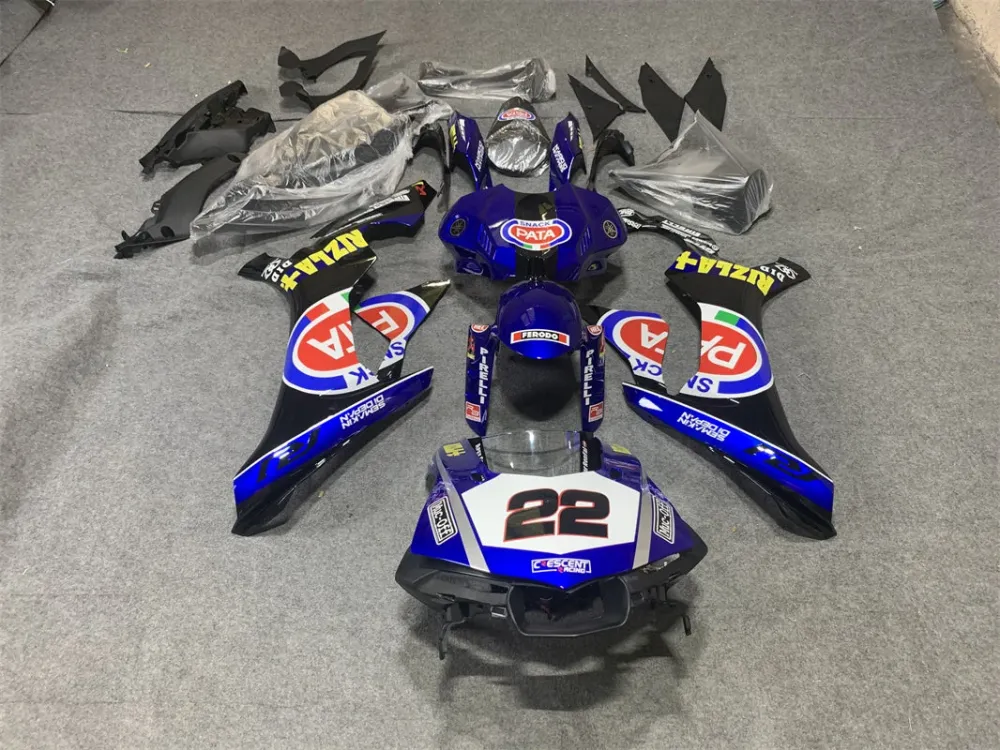 2015-2019 Yamaha YZF 1000 R1 Injeksjon Fairing Kit Bodywork Plastic ABS #133