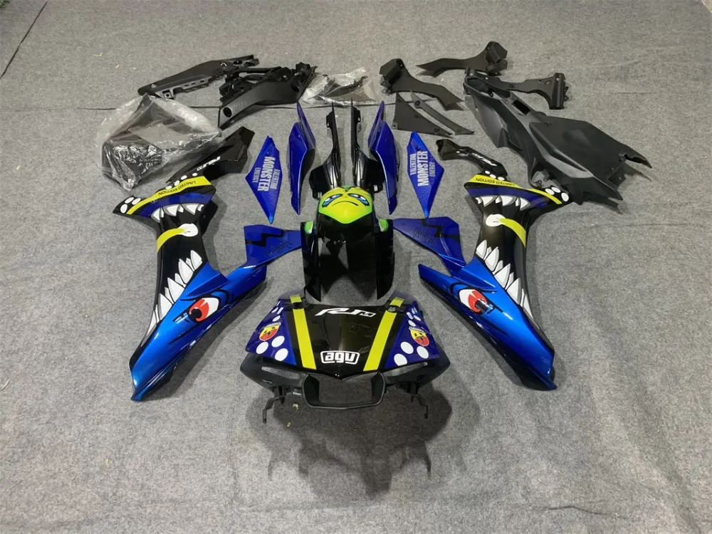 2015-2019 Yamaha YZF 1000 R1 Injeksjon Fairing Kit Bodywork Plastic ABS #137