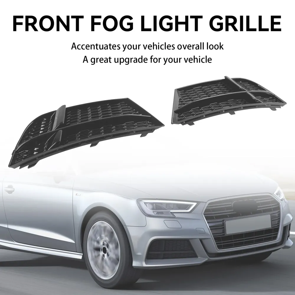 2016.05-2020 Audi A3 8V S-Line Sedan/Sportback/Convertible S3 Front Tog Light Cover Bezel Grill Grille