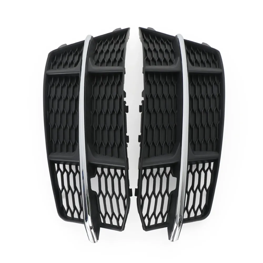 2016-2018 Audi A6 C7 S-Line Front Bumper Nedre grill Grill Black Chrome