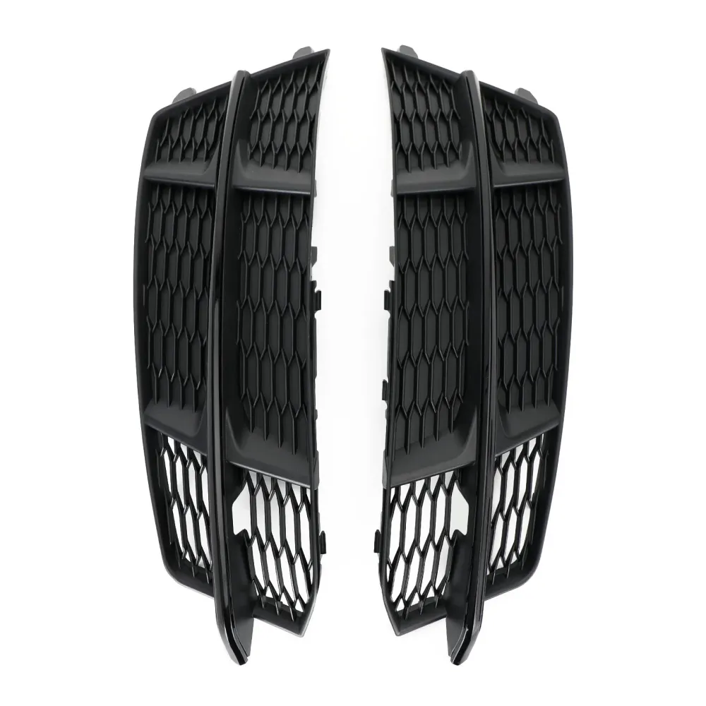 2016-2018 Audi A6 C7 S-Line Front Bumper Nedre grillgrill Matt Black