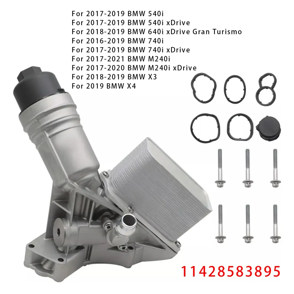 2017-2020 BMW 440i XDrive Gran Coupe 3.0L Gas Turbocharged Engine Oil Cooler Filter Housing 11428583895