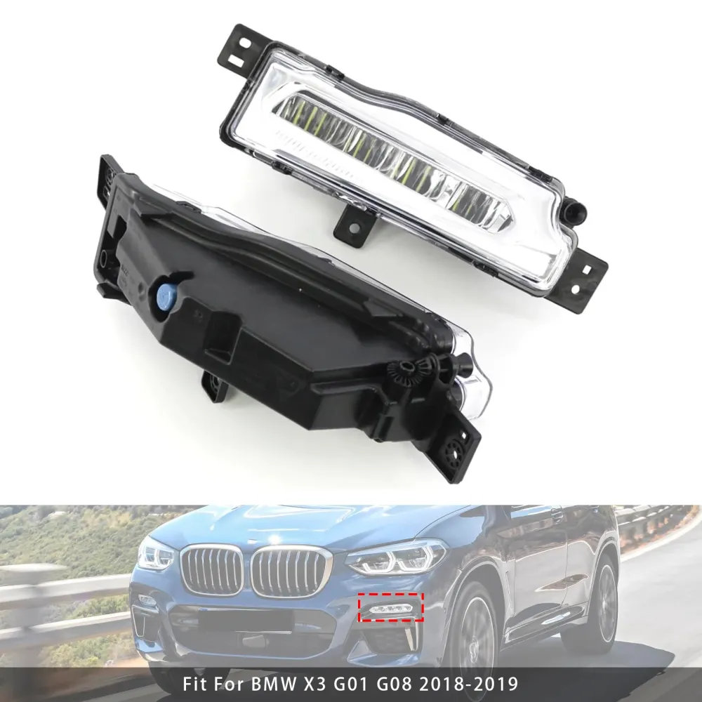 2018-2019 BMW X3 G01 G08 X4 G02 Pair LED foran støtfanger tåkelys 63177412528