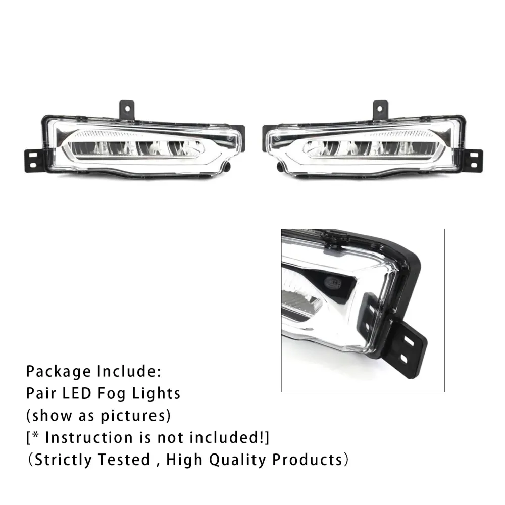 2018-2019 BMW X3 G01 G08 X4 G02 Pair LED foran støtfanger tåkelys 63177412528
