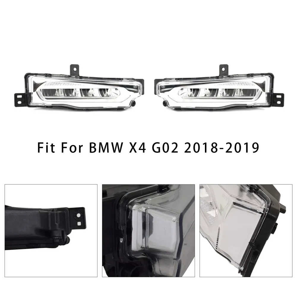 2018-2019 BMW X3 G01 G08 X4 G02 Pair LED foran støtfanger tåkelys 63177412528