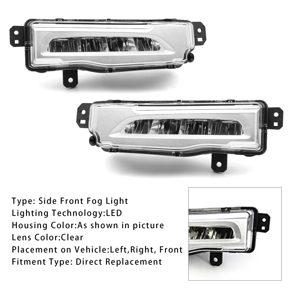 2018-2022 BMW X5 G05 PAR LED FRONT BUMPER TOW Lights 63177406365