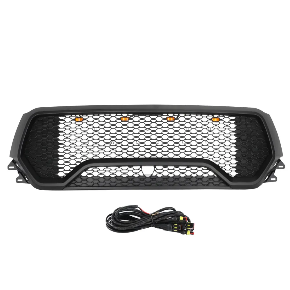 2019 2020 2021 2022 Dodge Ram 1500 TRX Style LED Honeycomb Front Upper Hood Grille