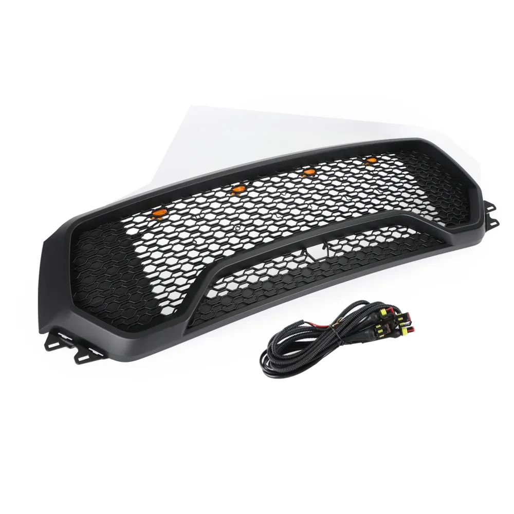 2019 2020 2021 2022 Dodge Ram 1500 TRX Style LED Honeycomb Front Upper Hood Grille