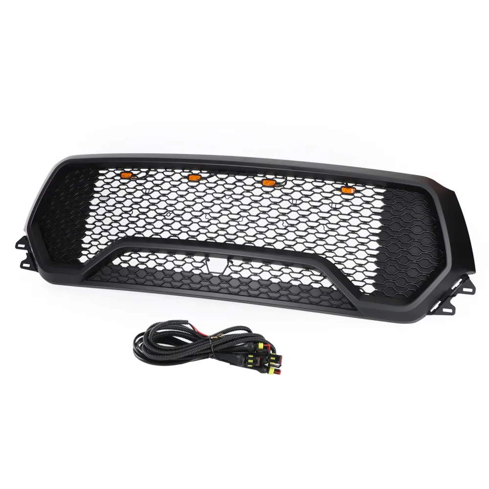 2019 2020 2021 2022 Dodge Ram 1500 TRX Style LED Honeycomb Front Upper Hood Grille