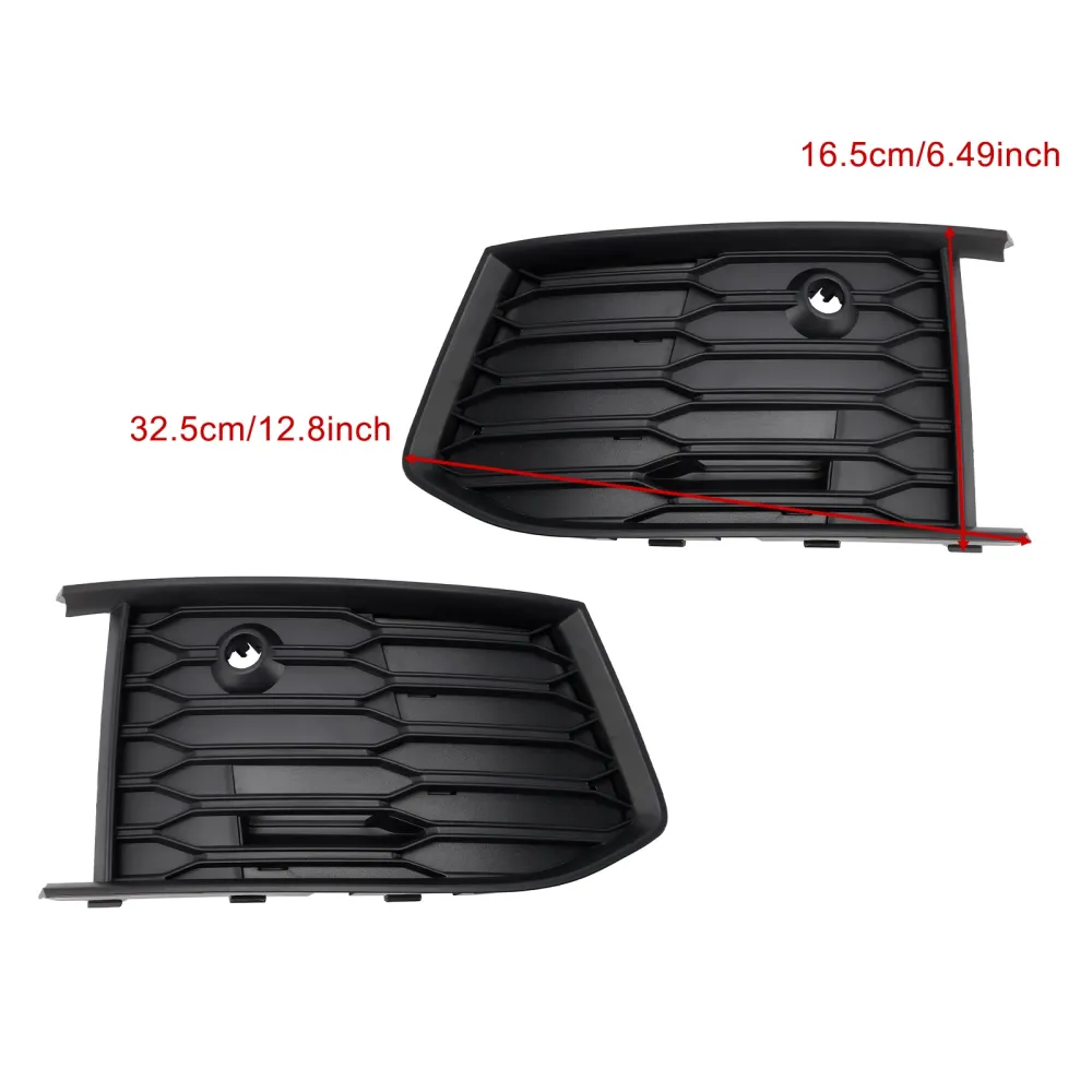 2019-2023 Audi A6 C8 S-Line S6 2PCS Front Tog Light Lamp Bezel