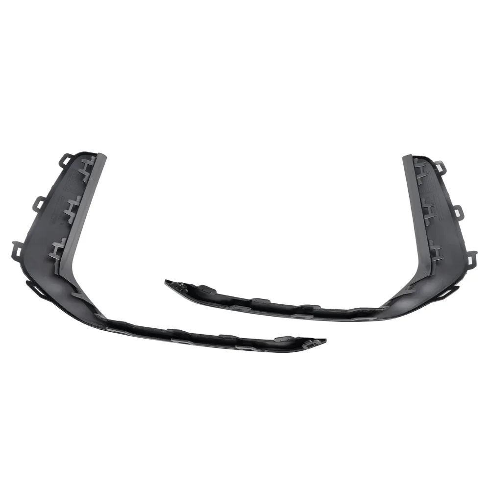 2019-2023 Audi A6 C8 S-Line S6 2PCS Front Tog Light Lamp Trim Grey
