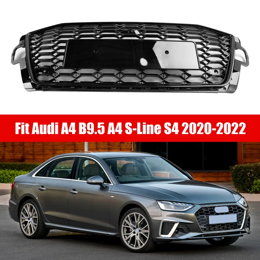 2020 2021 2022 Audi A4 B9.5 A4 S-Line S4 RS4-stil støtfangergrill foran Grill 8W0853651D