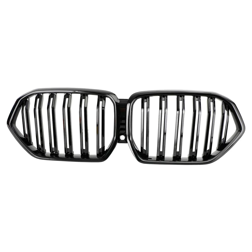 2020-2022 BMW x6 G06 M50i m/kamerahull Front Bumper Grille Grill Black