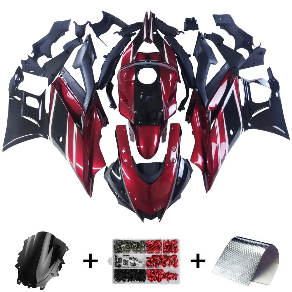 2022-2023 Yamaha YZF-R3 R25 Injeksjon Fairing Kit Bodywork Plast Abs #114
