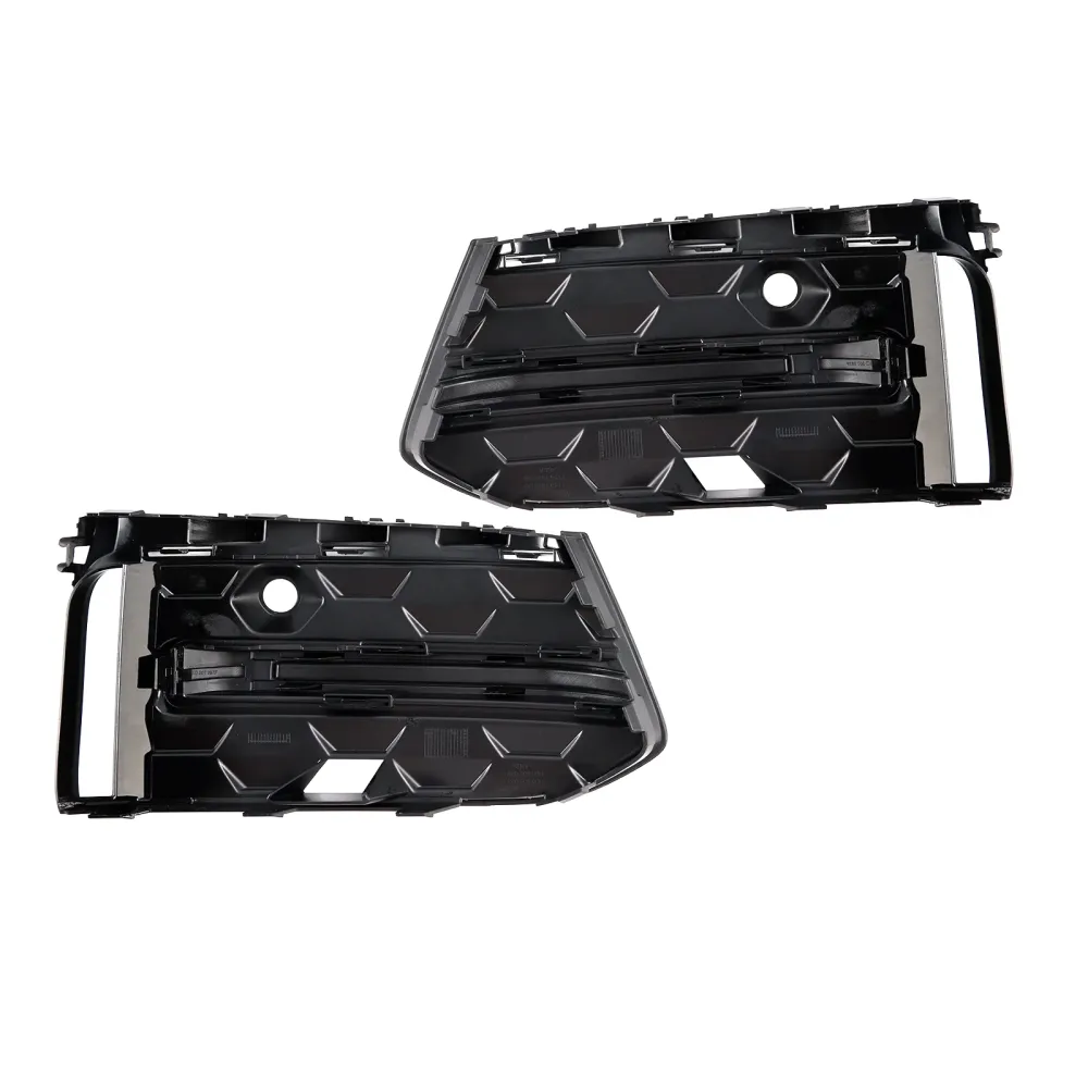 2023+ Audi A6 C8pa S-Line S6 2PCS Front Bumper Fog Light Grille Trim Black