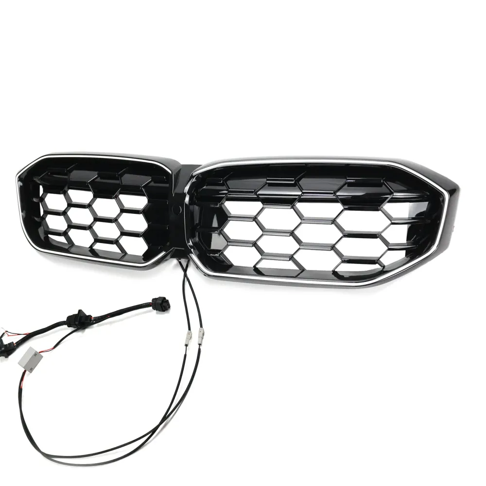 2023-2024 BMW 3-serie G20 G28 Diamond Gloss Black Front Kidney Grille Mesh