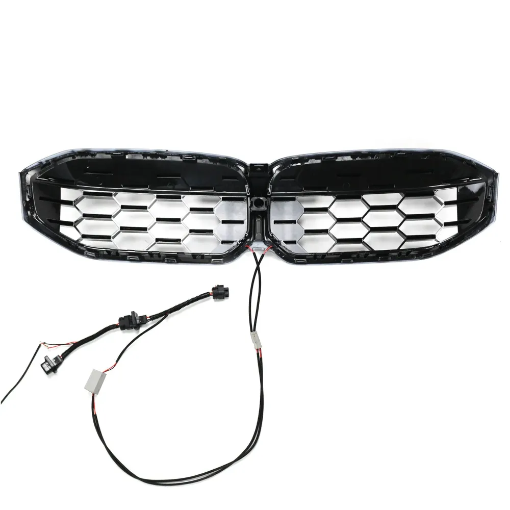 2023-2024 BMW 3-serie G20 G28 Diamond Black Silver Front Kidney Grille Mesh