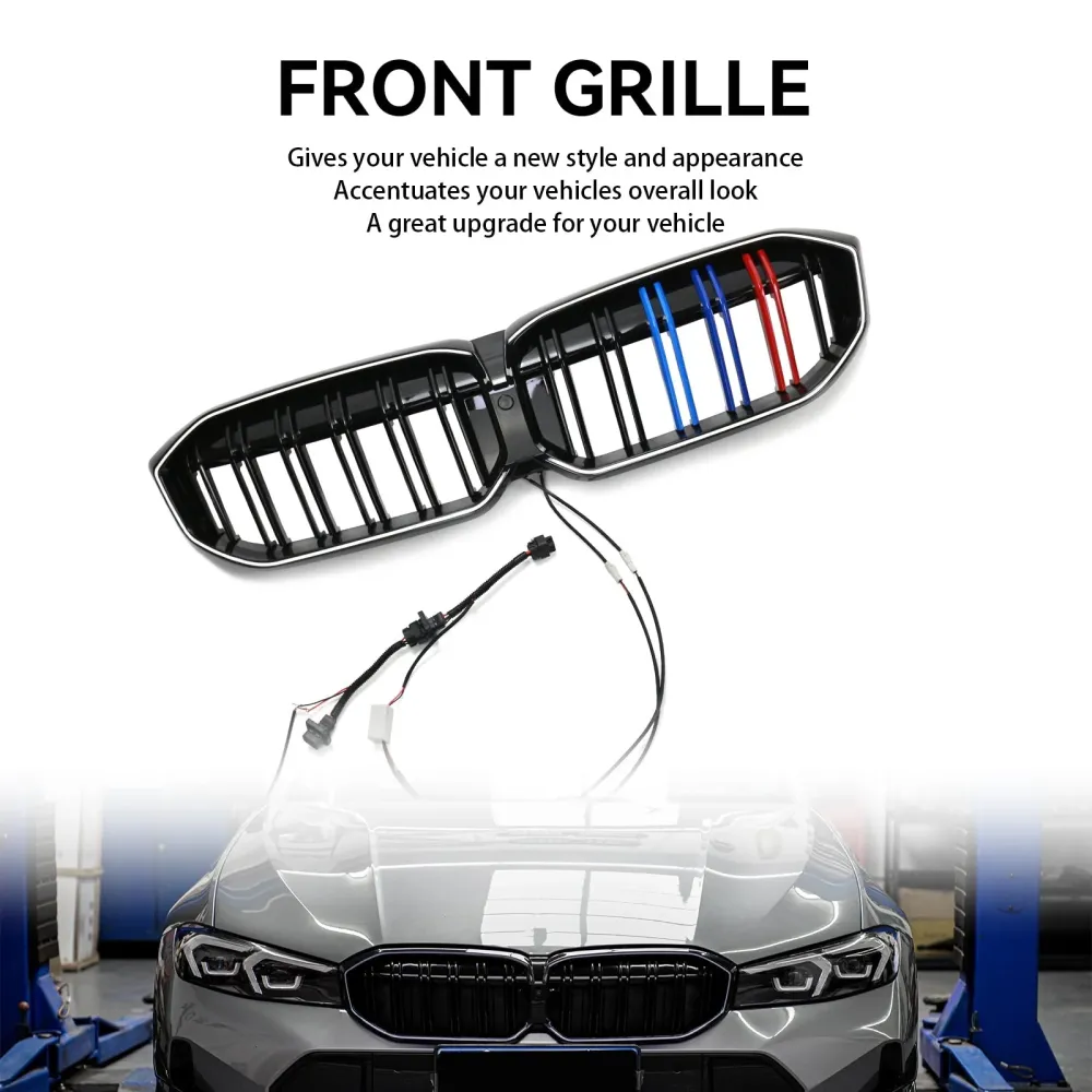 2023-2024 BMW 3-serie G20 G28 M Dobbeltlinje Svart front nyregitterett