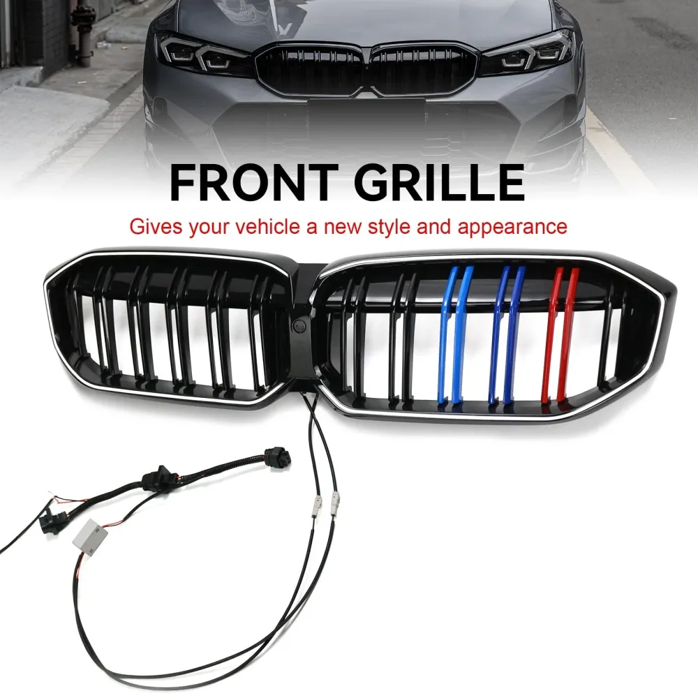 2023-2024 BMW 3-serie G20 G28 M Dobbeltlinje Svart front nyregitterett