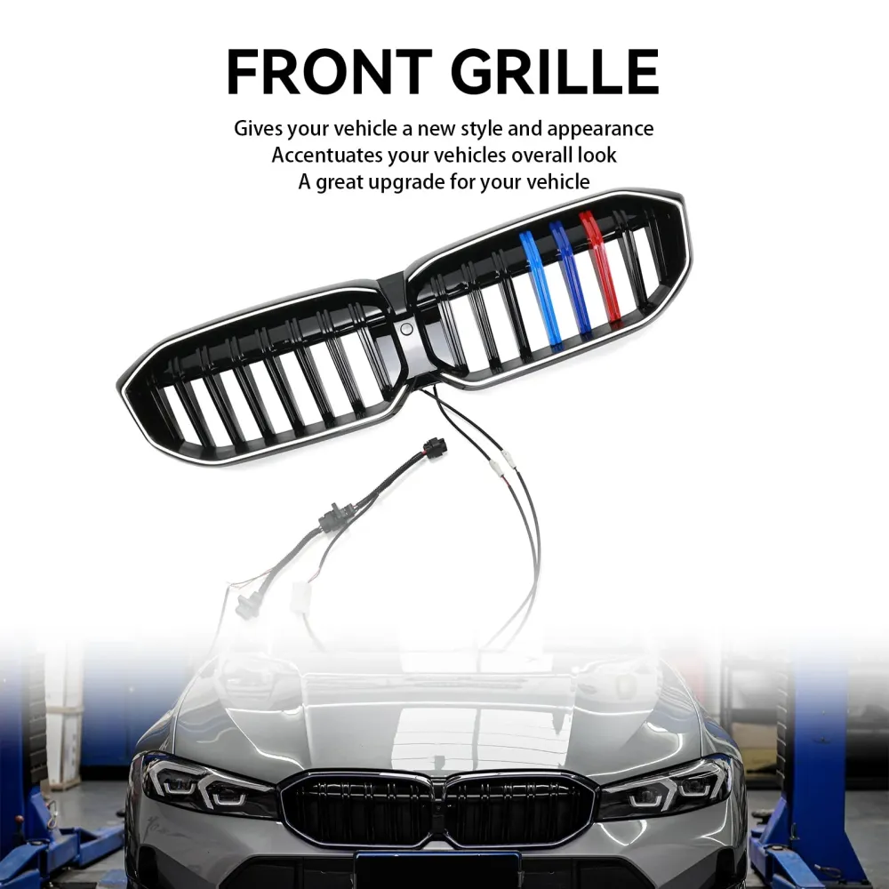 2023-2024 BMW 3-serie G20 G28 M glans Black Front Kidney Grille Mesh