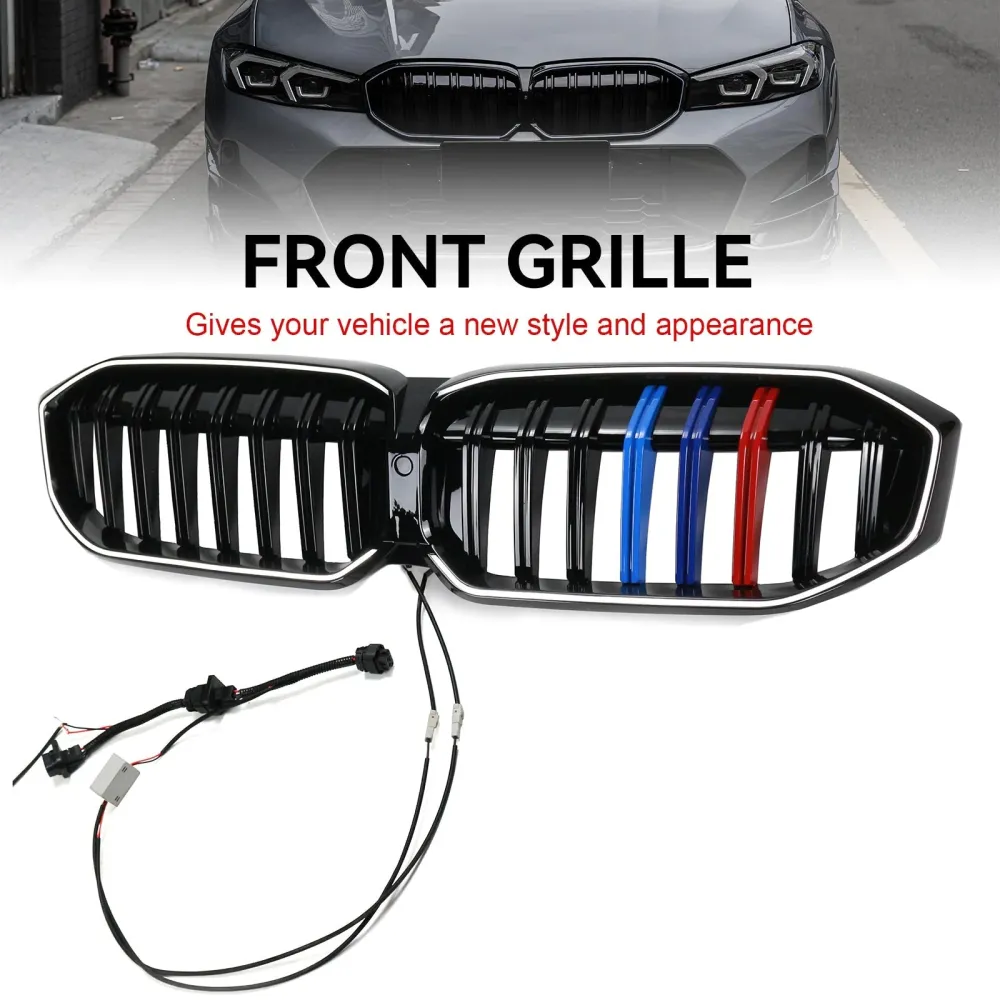 2023-2024 BMW 3-serie G20 G28 M glans Black Front Kidney Grille Mesh