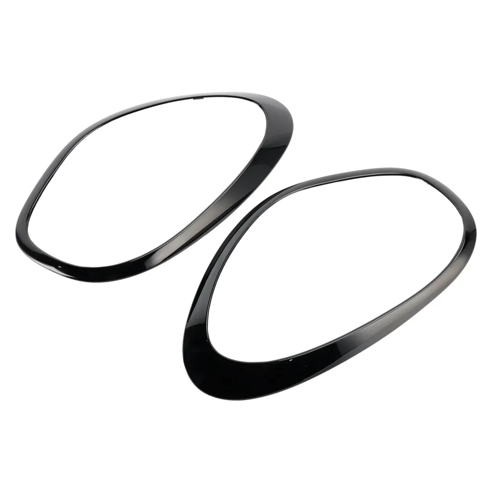 2pcs glans sorte frontlykter prydring Mini Cooper Countryman R60